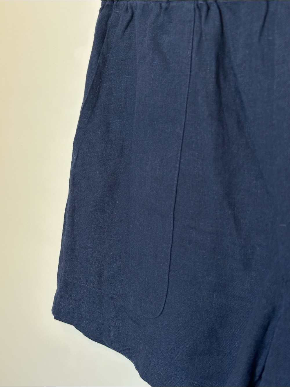 Banana Republic Linen Blend Pull On Navy Women's Shorts - Picture 5 of 8